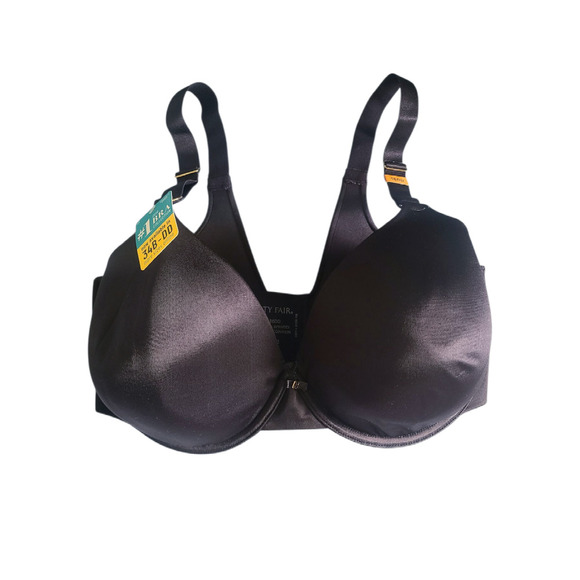 Vanity Fair Black 36DD Full Coverage Underwire Smoothing Bra NWT - Picture 1 of 4